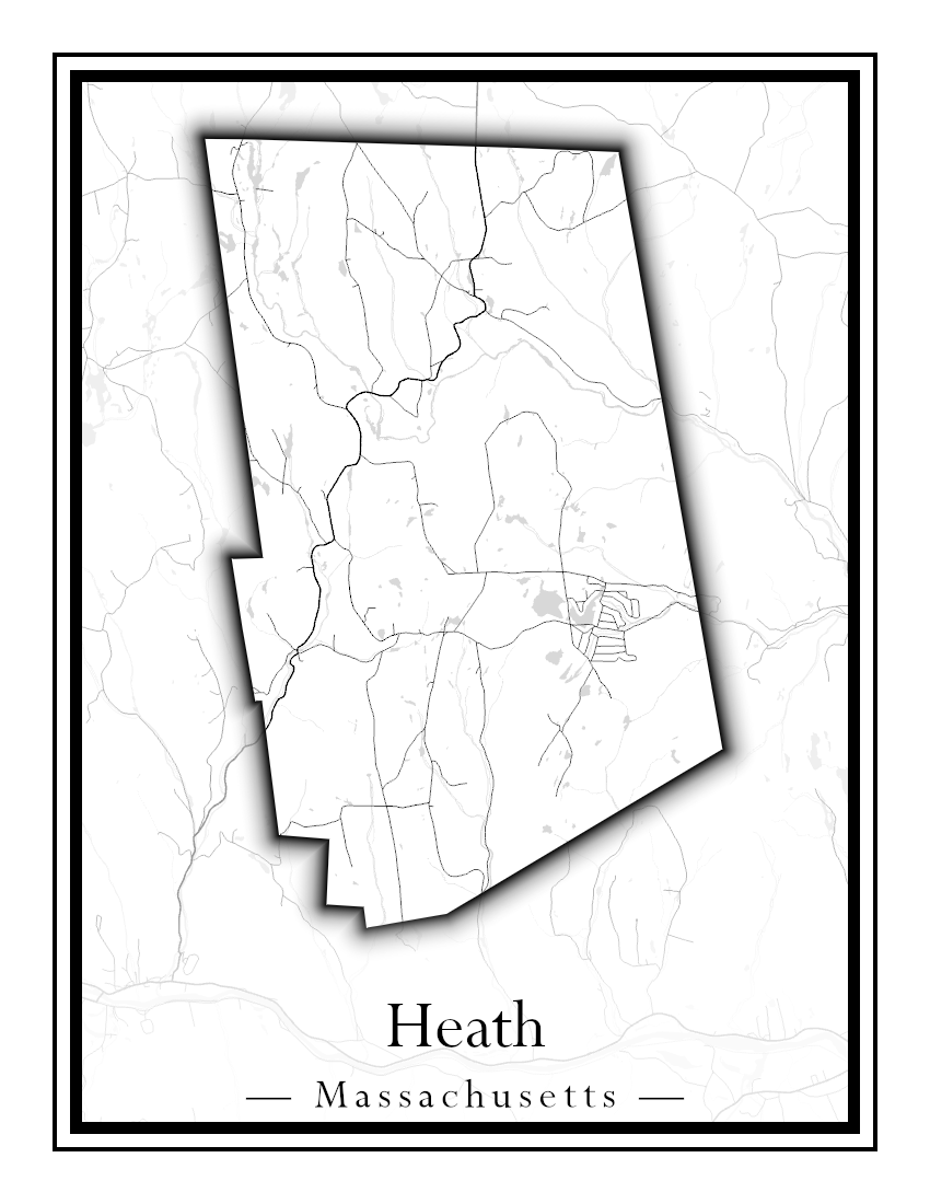 Massachusetts Towns - Street Map (Hawley - Hinsdale)