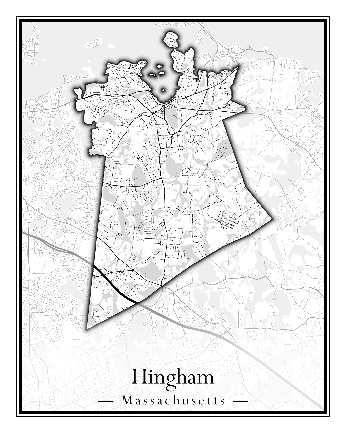 Massachusetts Towns - Street Map (Hawley - Hinsdale)