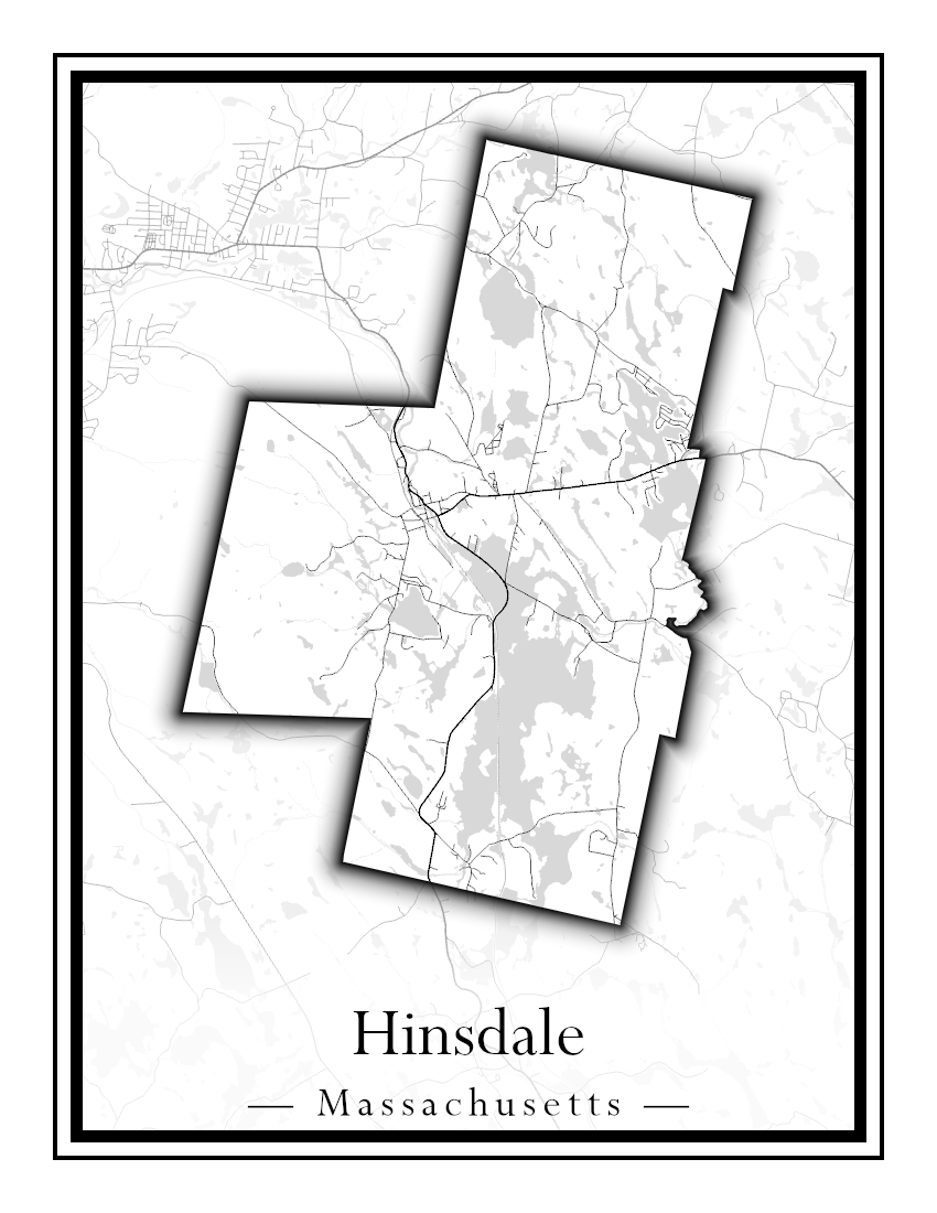 Massachusetts Towns - Street Map (Hawley - Hinsdale)