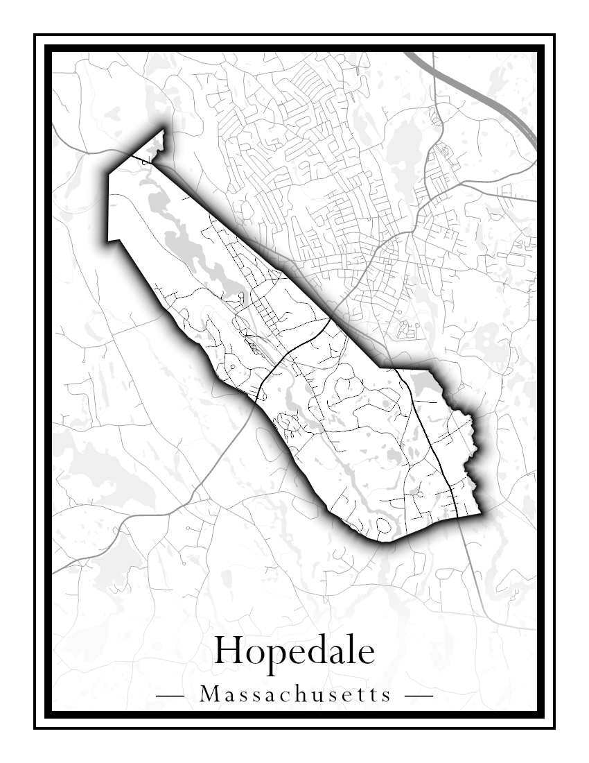 Massachusetts Towns - Street Map (Holyoke - Hubbardston)