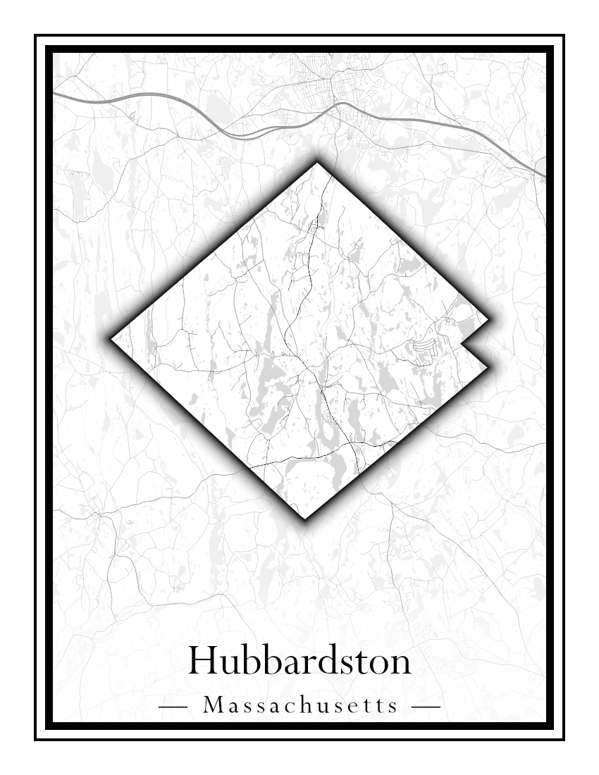 Massachusetts Towns - Street Map (Holyoke - Hubbardston)