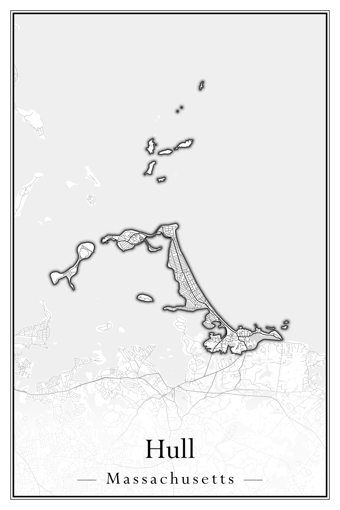 Massachusetts Towns - Street Map (Hudson - Ipswich)