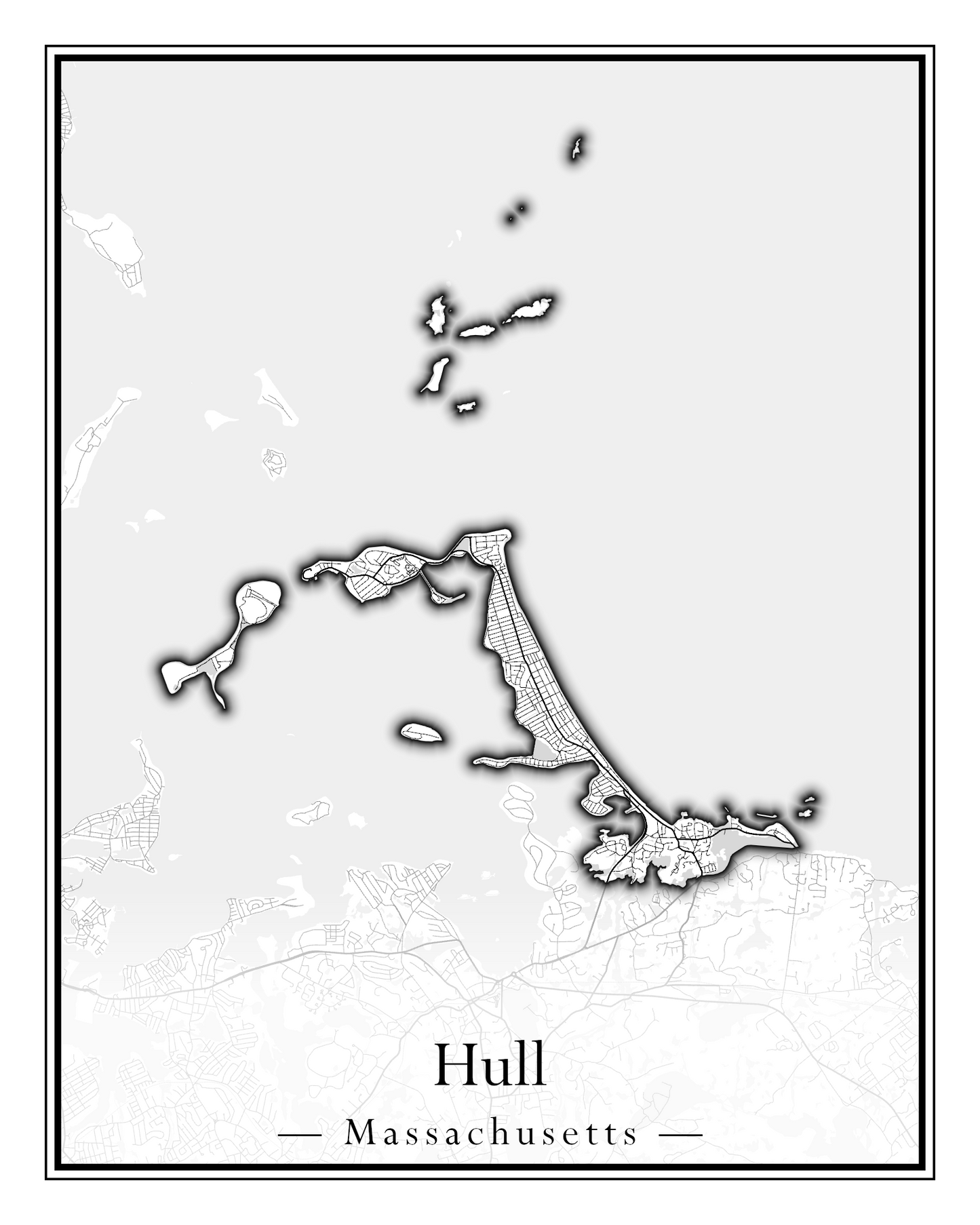 Massachusetts Towns - Street Map (Hudson - Ipswich)