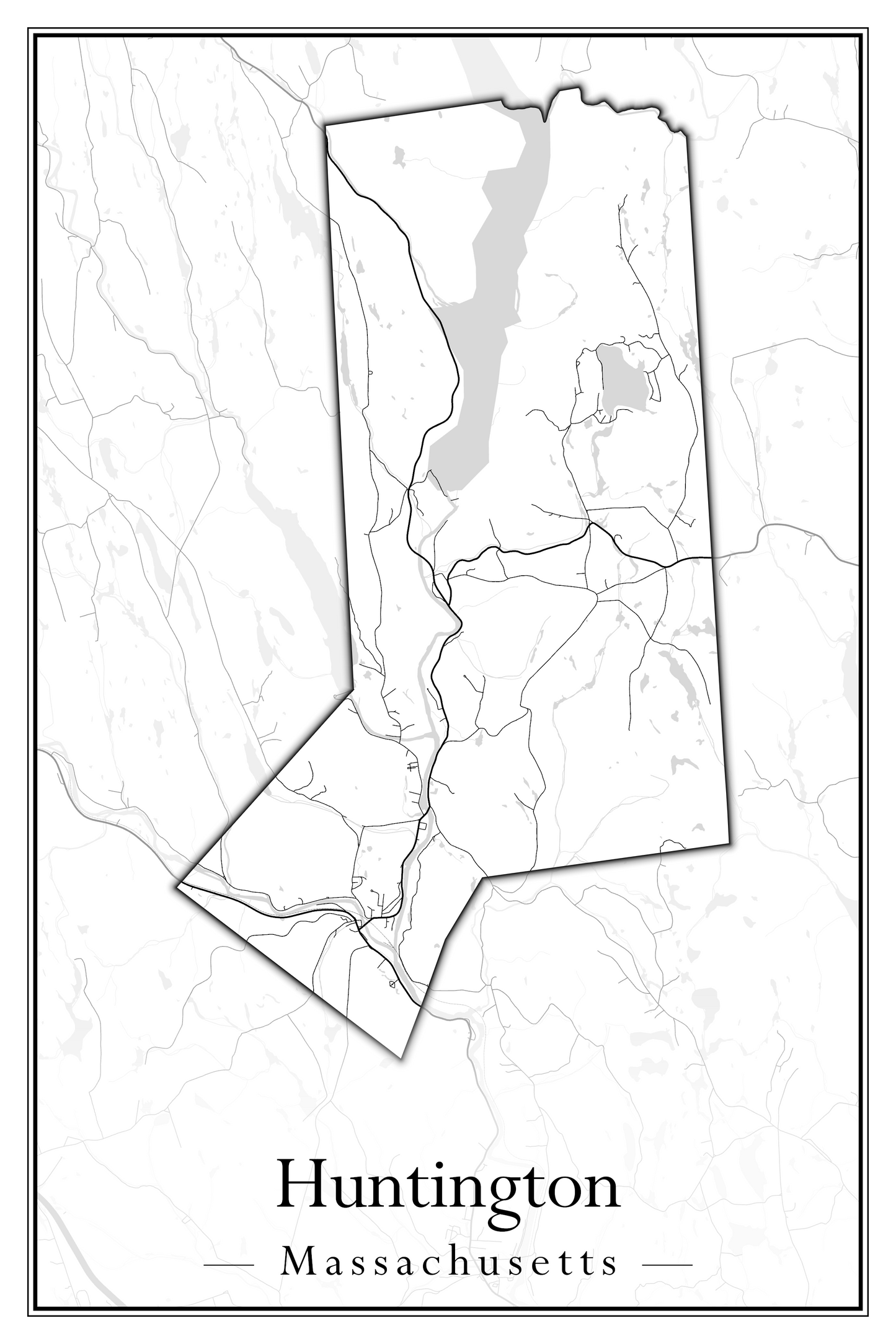 Massachusetts Towns - Street Map (Hudson - Ipswich)