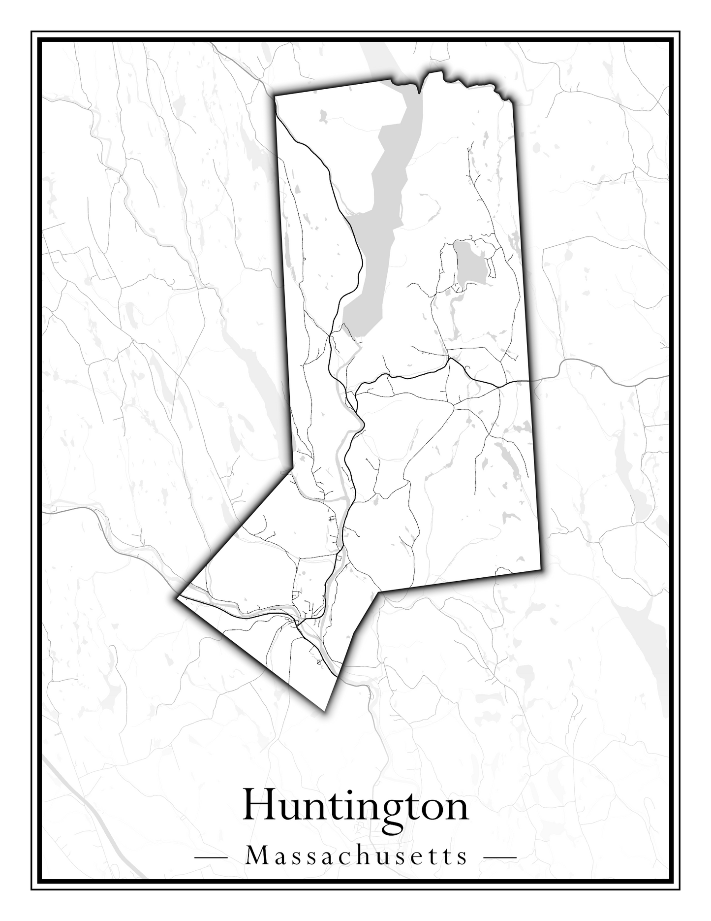 Massachusetts Towns - Street Map (Hudson - Ipswich)