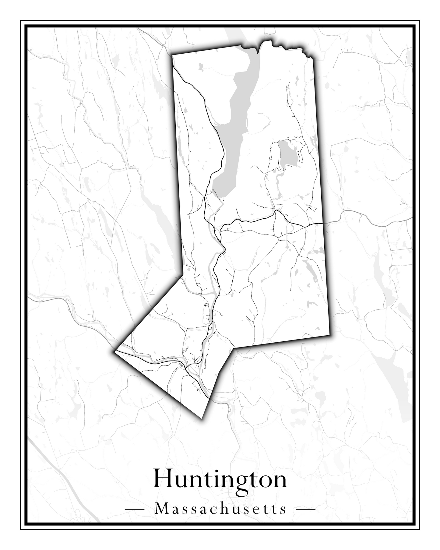 Massachusetts Towns - Street Map (Hudson - Ipswich)