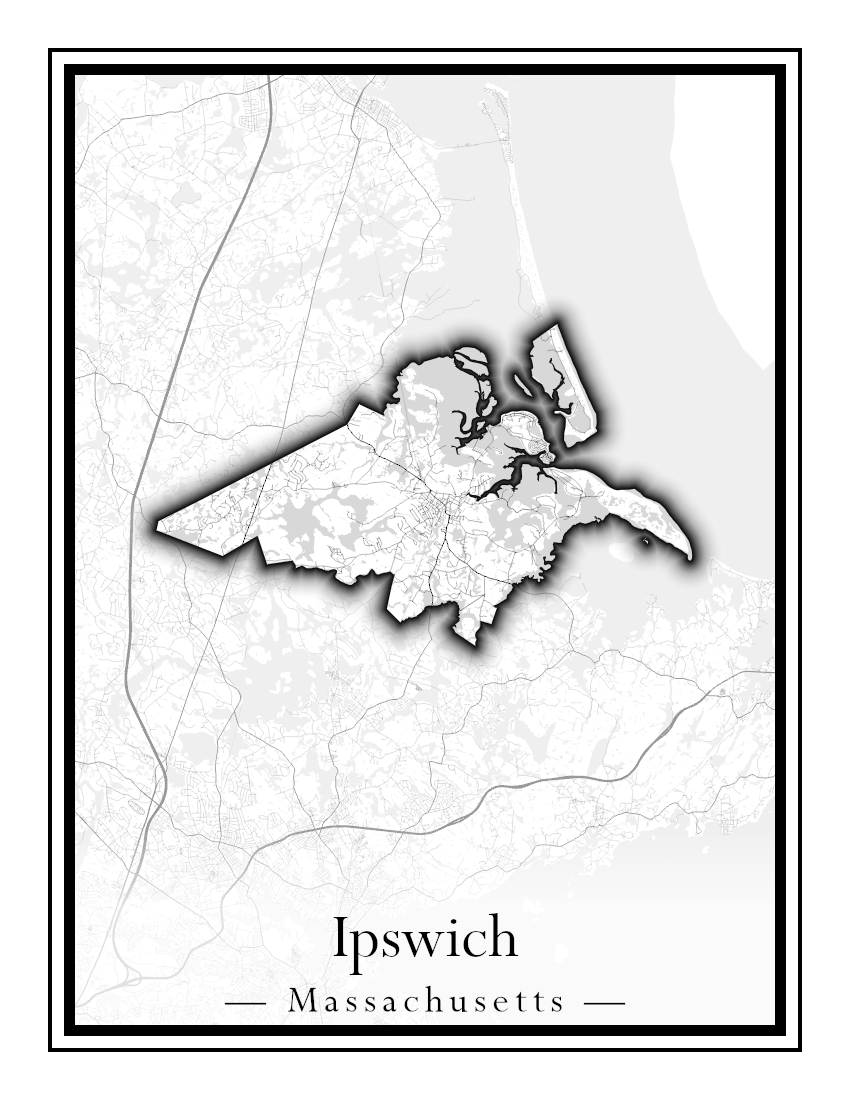 Massachusetts Towns - Street Map (Hudson - Ipswich)