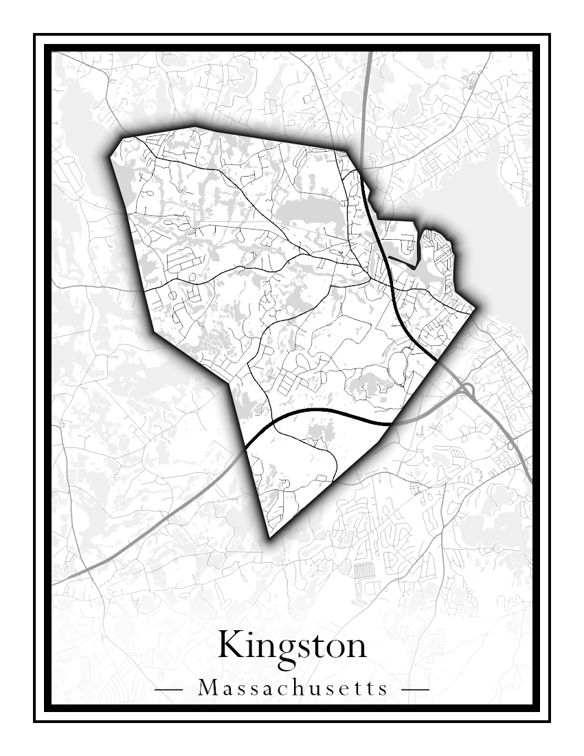 Massachusetts Towns - Street Map (Kingston - Lanesborough)