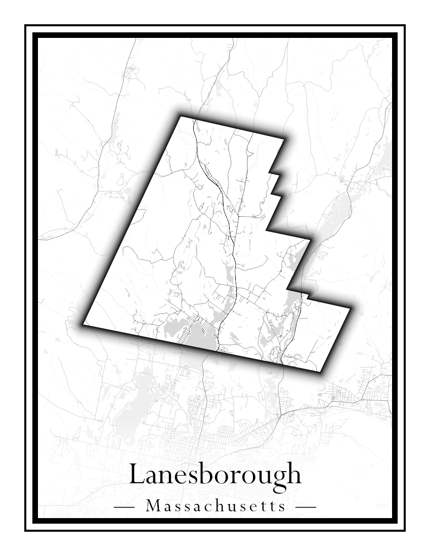 Massachusetts Towns - Street Map (Kingston - Lanesborough)