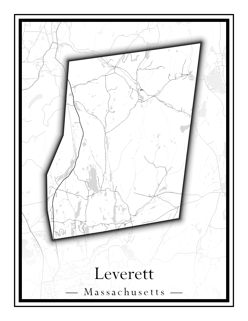 Massachusetts Towns - Street Map (Leominster - Leyden)