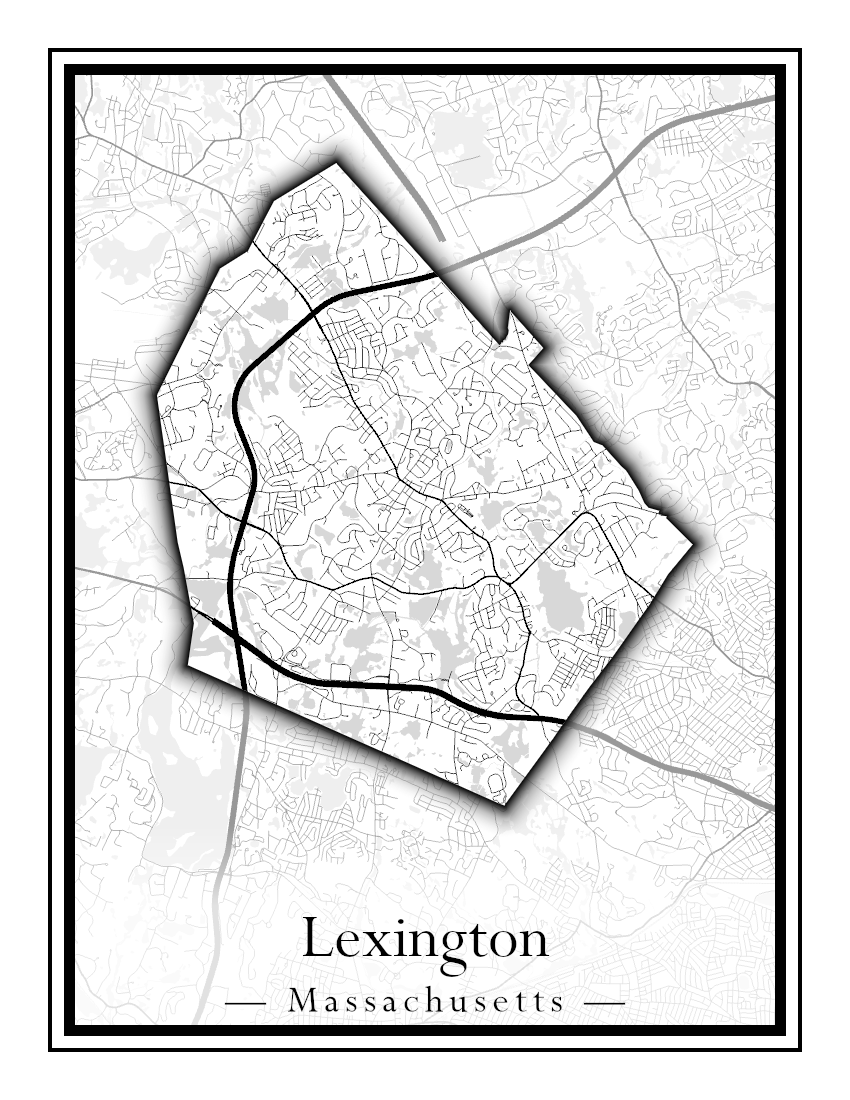 Massachusetts Towns - Street Map (Leominster - Leyden)