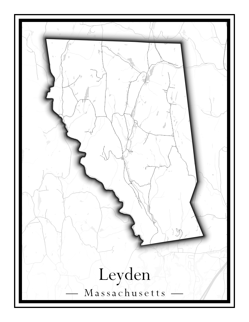 Massachusetts Towns - Street Map (Leominster - Leyden)