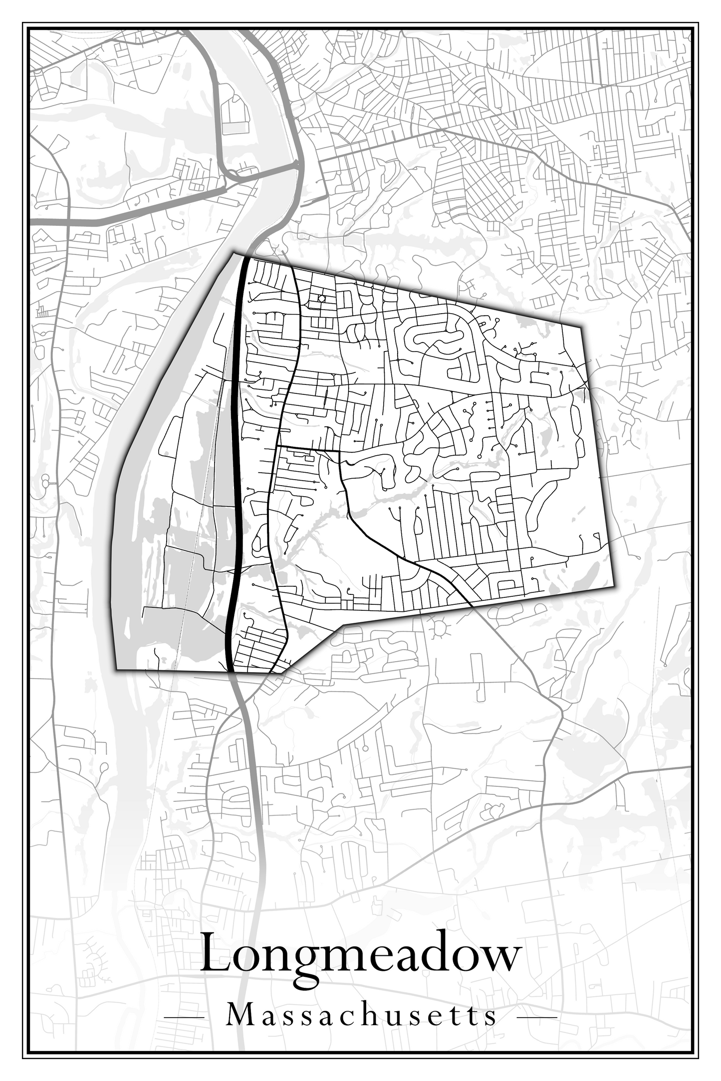 Massachusetts Towns - Street Map (Lincoln - Lowell)