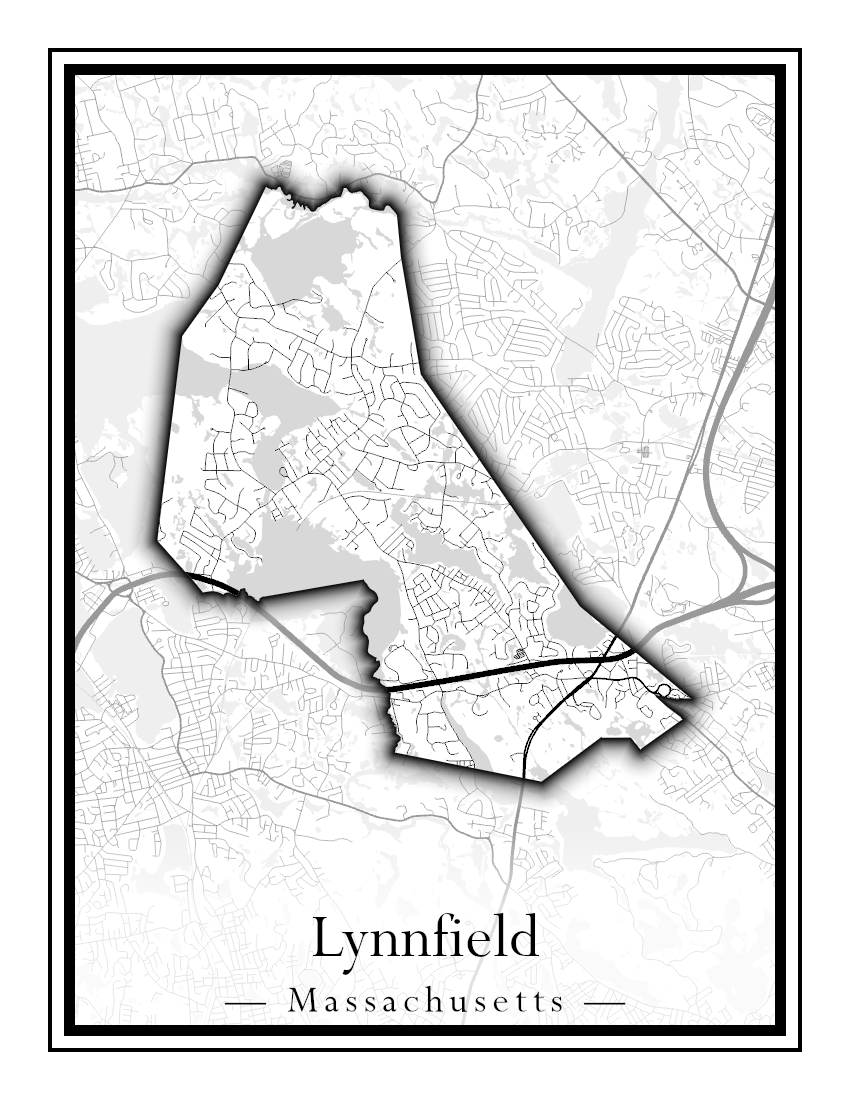 Massachusetts Towns - Street Map (Ludlow - Lynnfield)