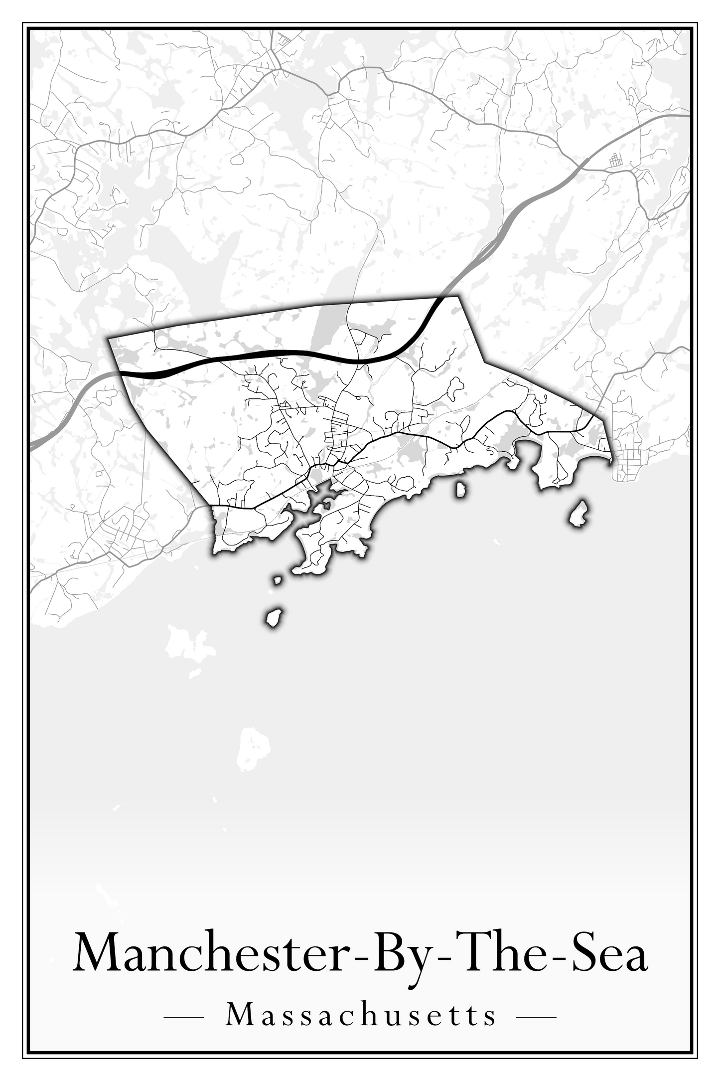 Massachusetts Towns - Street Map (Malden - Marblehead)