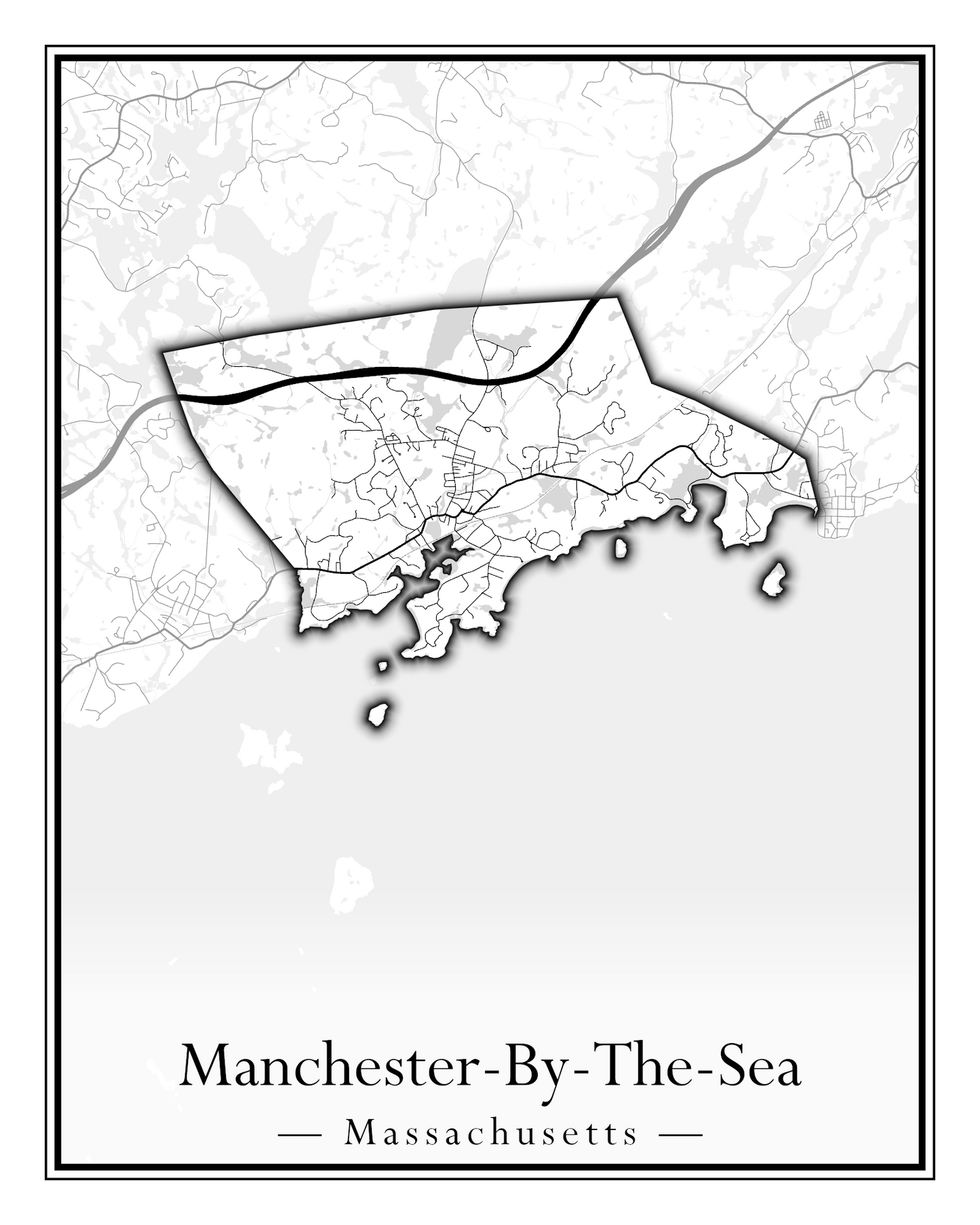 Massachusetts Towns - Street Map (Malden - Marblehead)