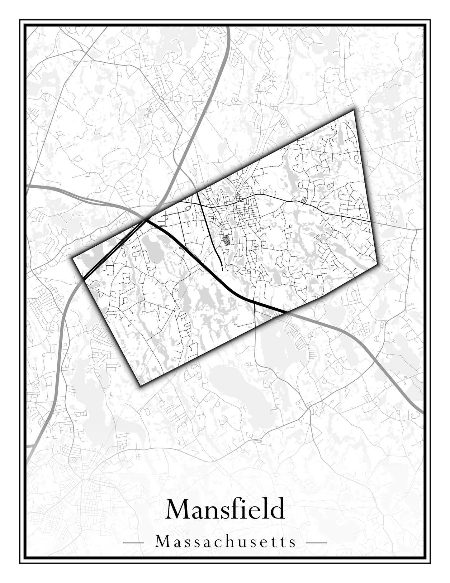 Massachusetts Towns - Street Map (Malden - Marblehead)