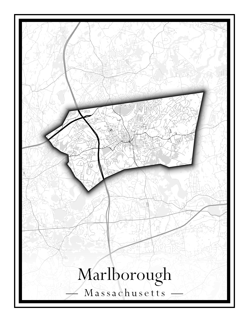 Massachusetts Towns - Street Map (Marion - Mashpee)