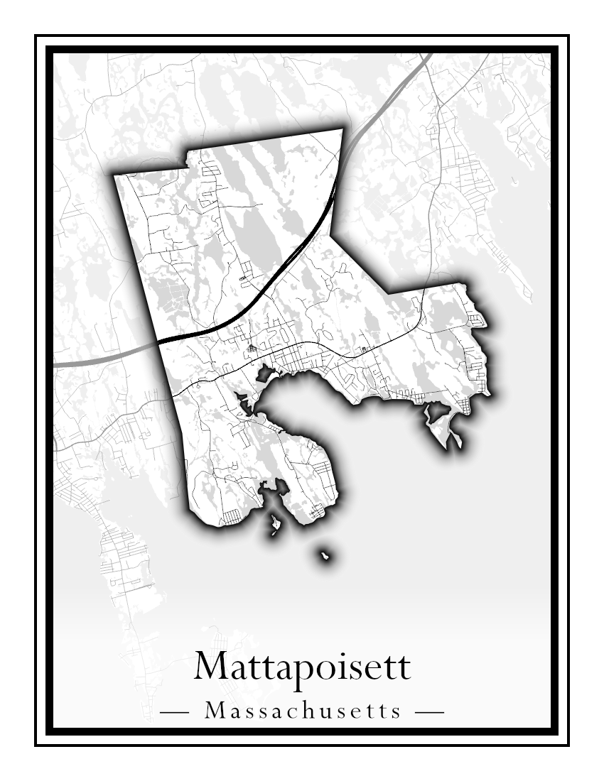 Massachusetts Towns - Street Map (Mattapoisett - Medford)