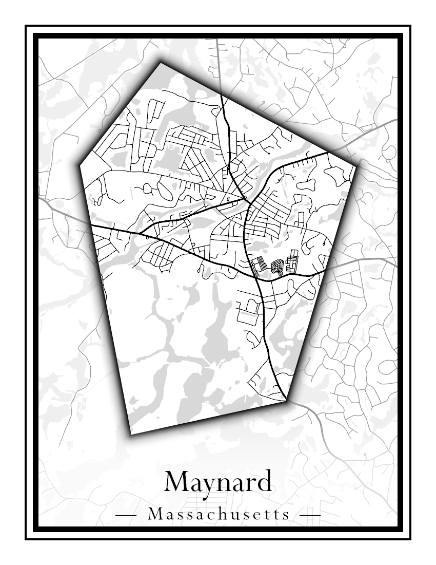 Massachusetts Towns - Street Map (Mattapoisett - Medford)