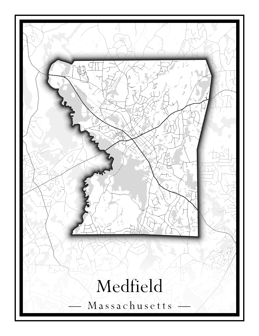 Massachusetts Towns - Street Map (Mattapoisett - Medford)