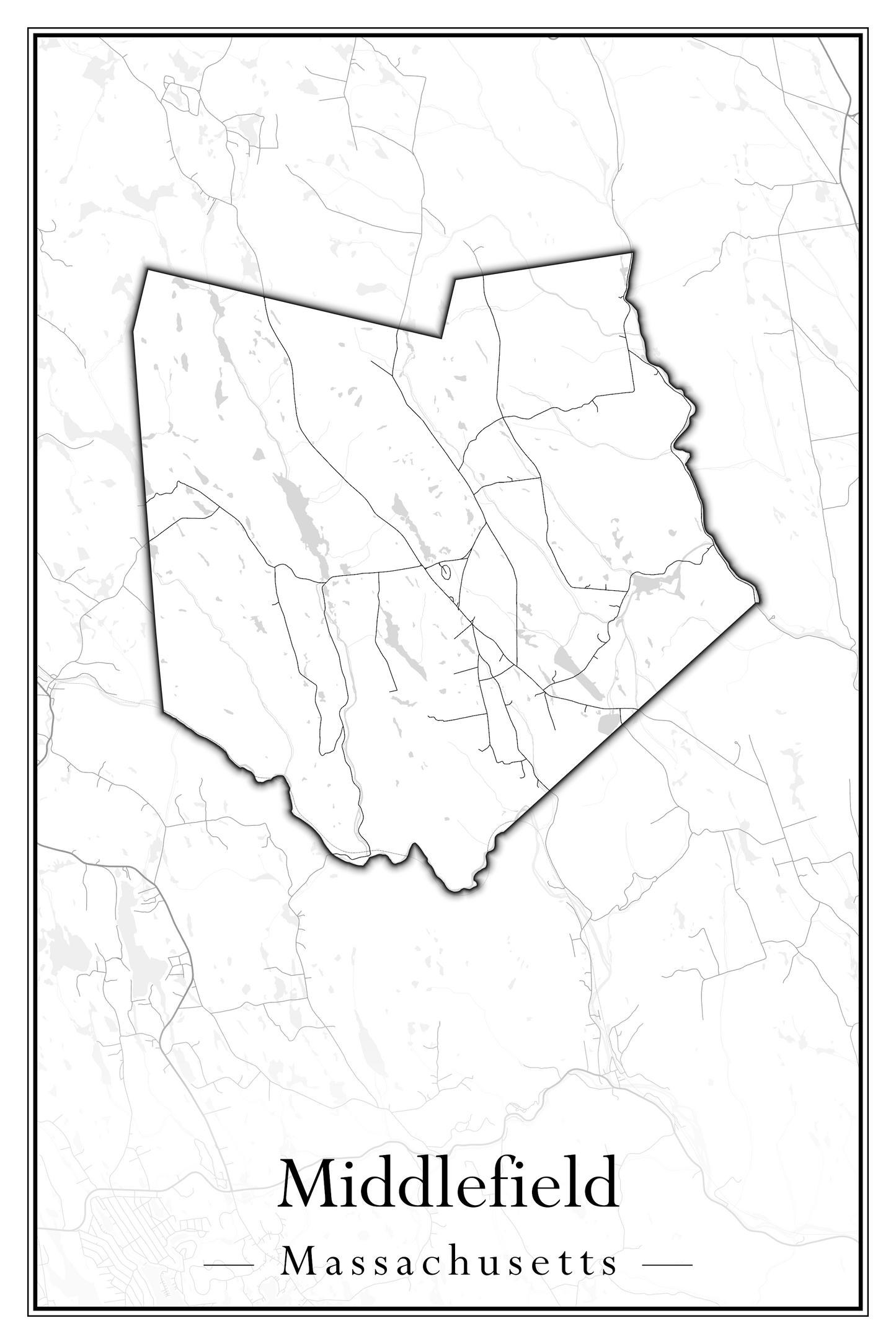 Massachusetts Towns - Street Map (Methuen - Middleton)