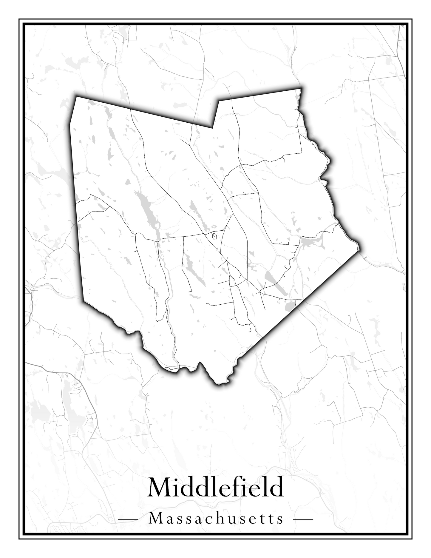 Massachusetts Towns - Street Map (Methuen - Middleton)