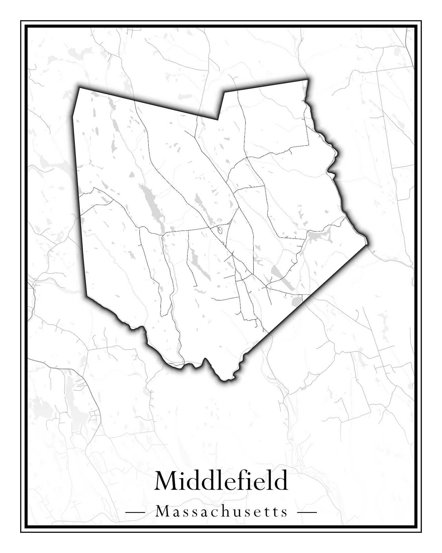 Massachusetts Towns - Street Map (Methuen - Middleton)