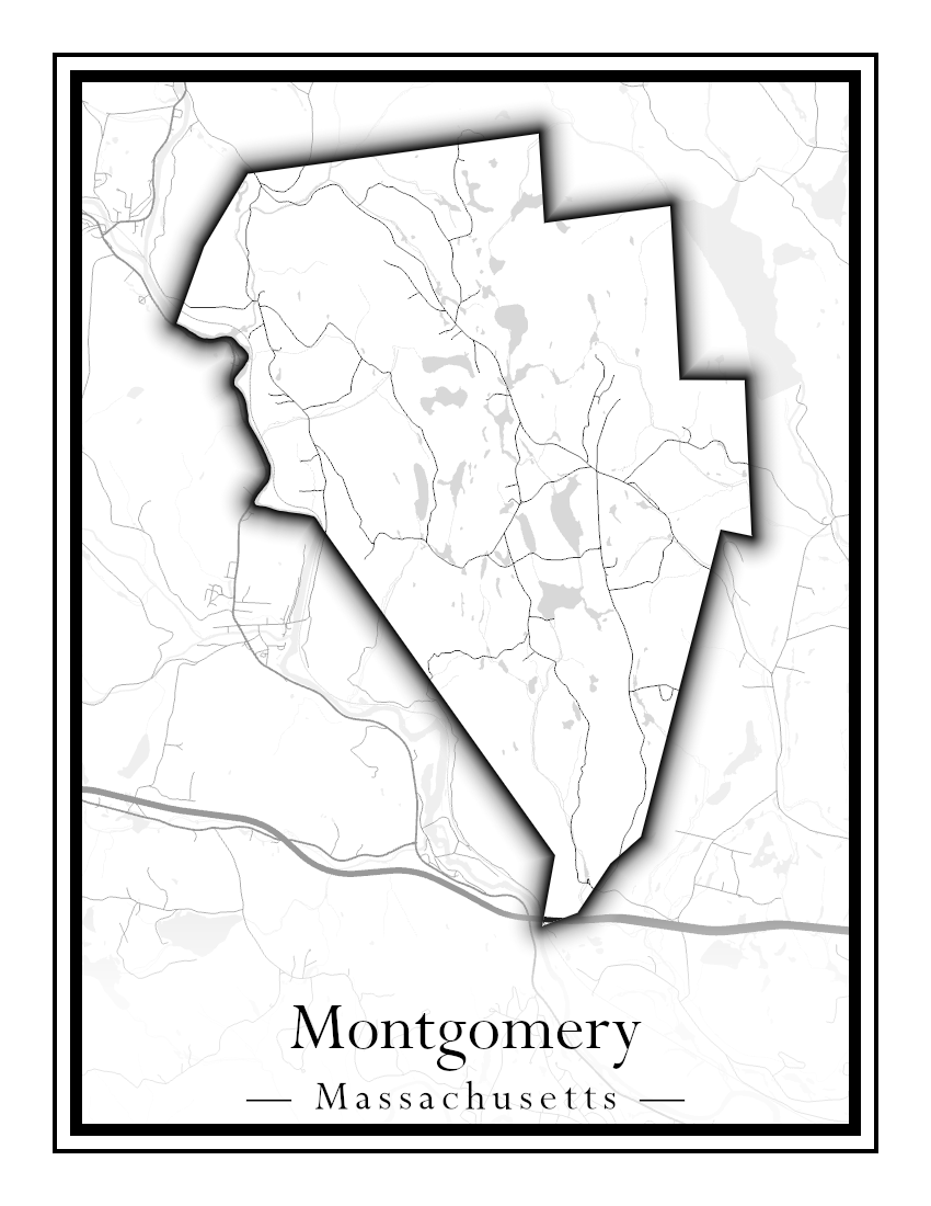 Massachusetts Towns - Street Map (Monterey - Nahant)