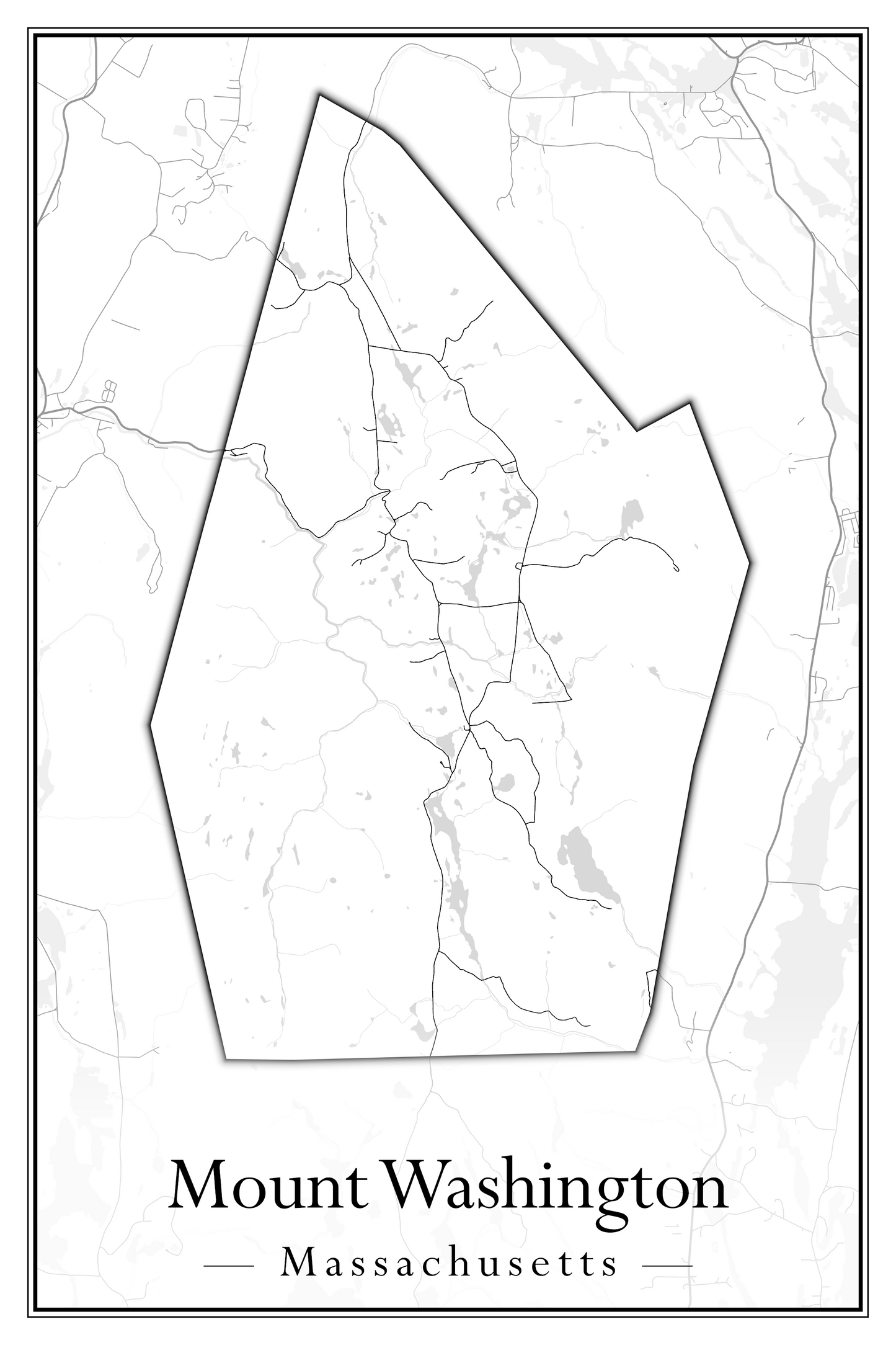 Massachusetts Towns - Street Map (Monterey - Nahant)