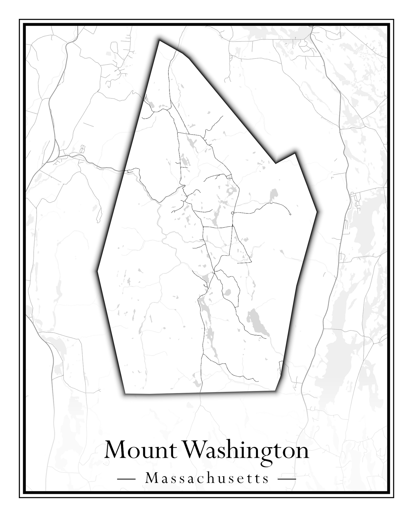 Massachusetts Towns - Street Map (Monterey - Nahant)