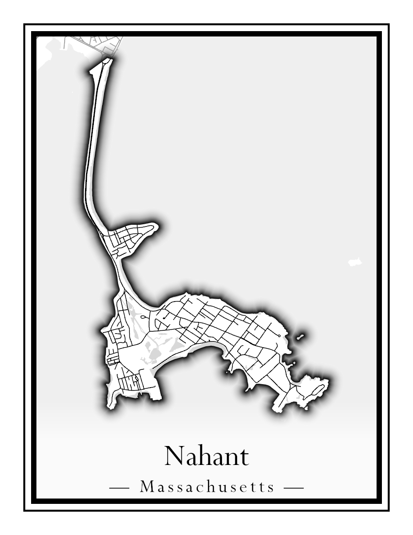 Massachusetts Towns - Street Map (Monterey - Nahant)