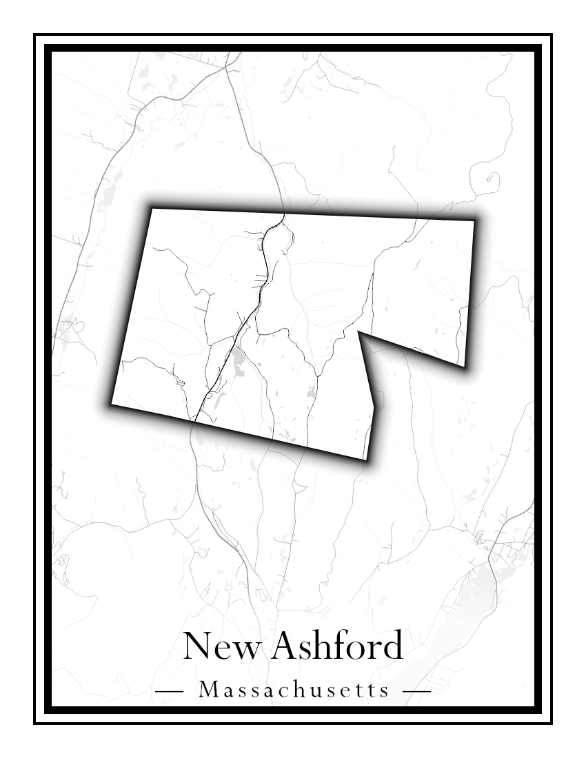 Massachusetts Towns - Street Map (Nantucket - New Ashford)