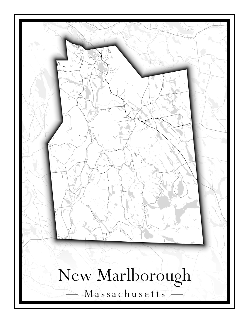 Massachusetts Towns - Street Map (New Bedford - New Salem)