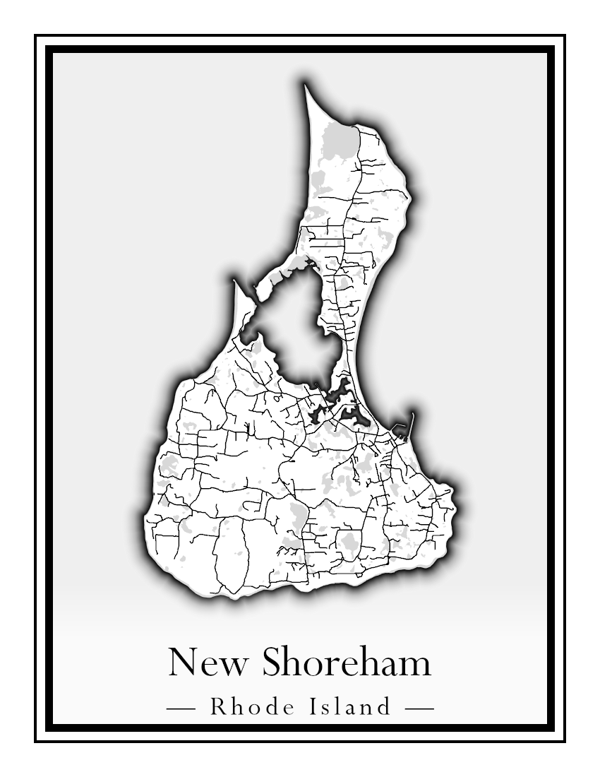 Rhode Island Towns - Street Map (New Shoreham - North Providence)