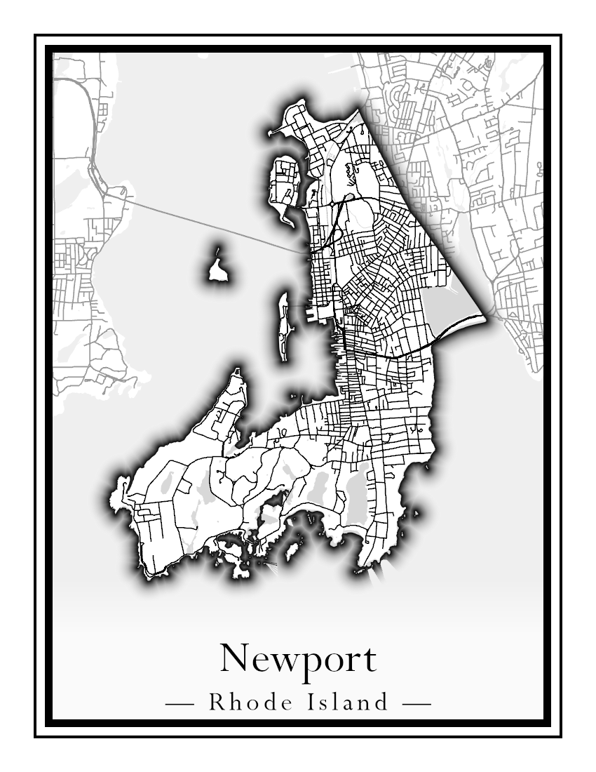 Rhode Island Towns - Street Map (New Shoreham - North Providence)