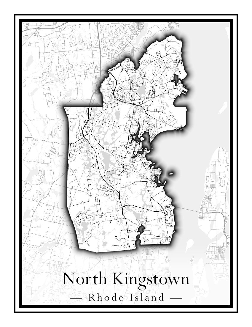 Rhode Island Towns - Street Map (New Shoreham - North Providence)