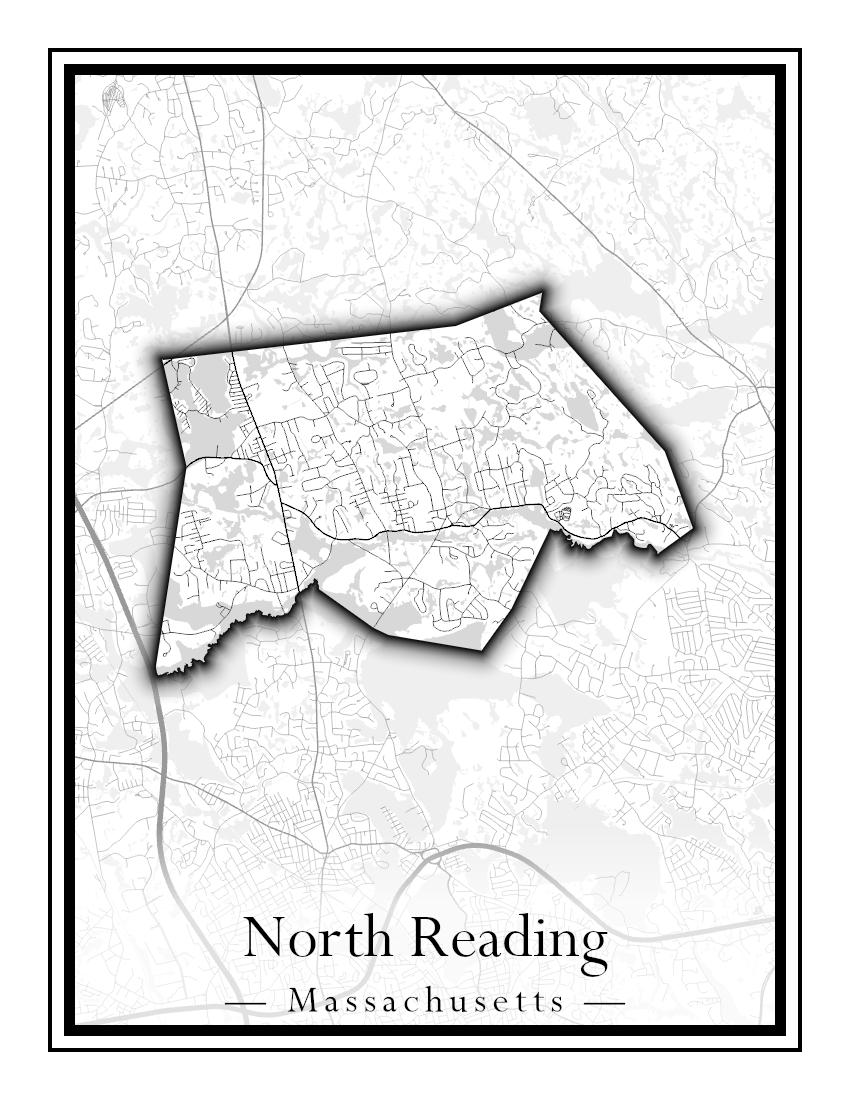 Massachusetts Towns - Street Map (North Reading - Northbridge)