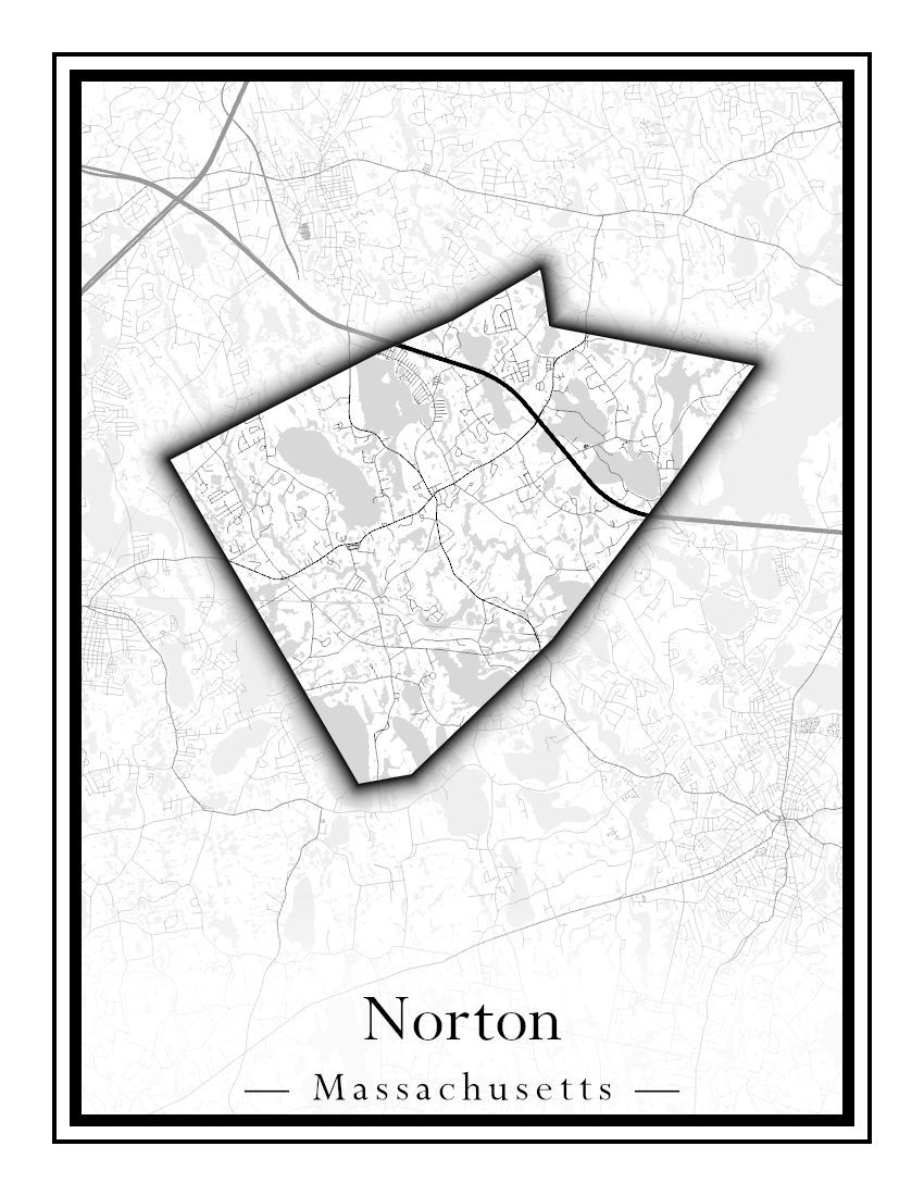 Massachusetts Towns - Street Map (Northfield - Norwood)