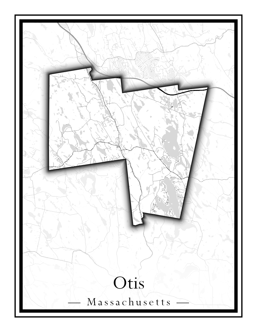 Massachusetts Towns - Street Map (Otis - Paxton)