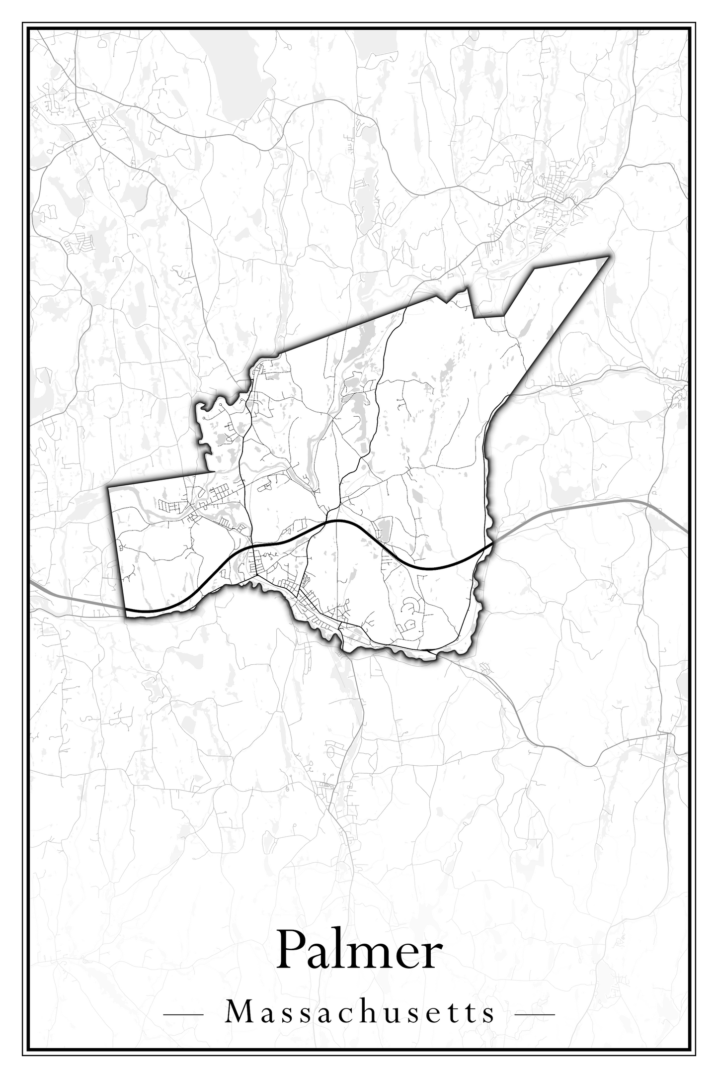 Massachusetts Towns - Street Map (Otis - Paxton)