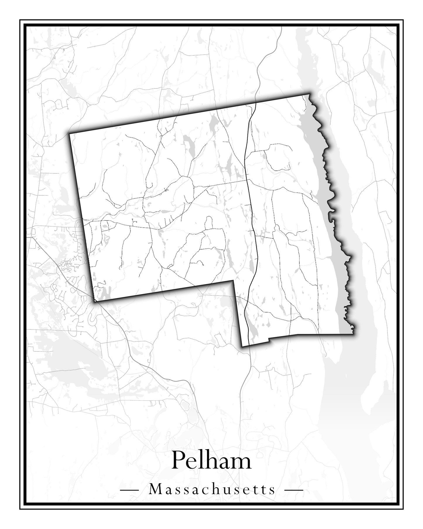 Massachusetts Towns - Street Map (Peabody - Pepperell)