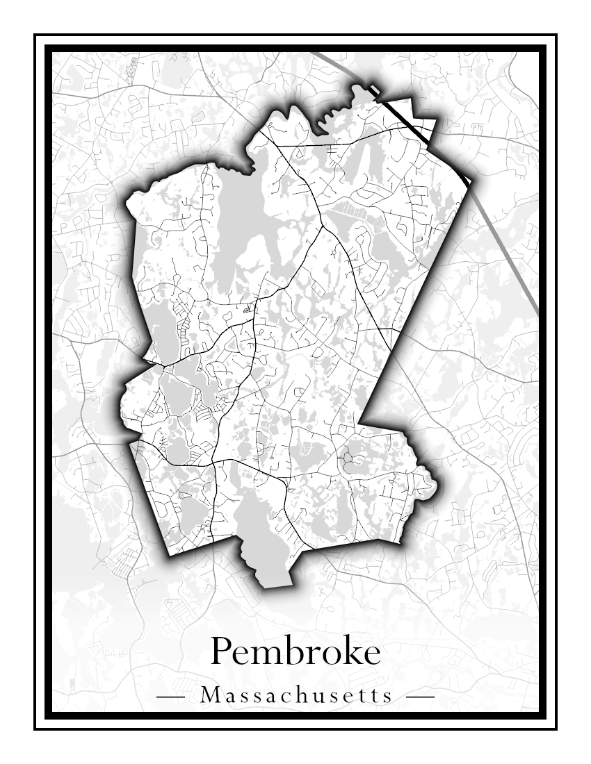 Massachusetts Towns - Street Map (Peabody - Pepperell)