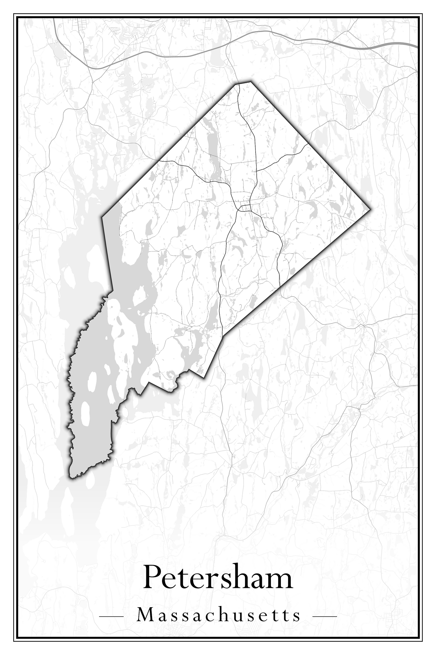 Massachusetts Towns - Street Map (Peru - Pittsfield)