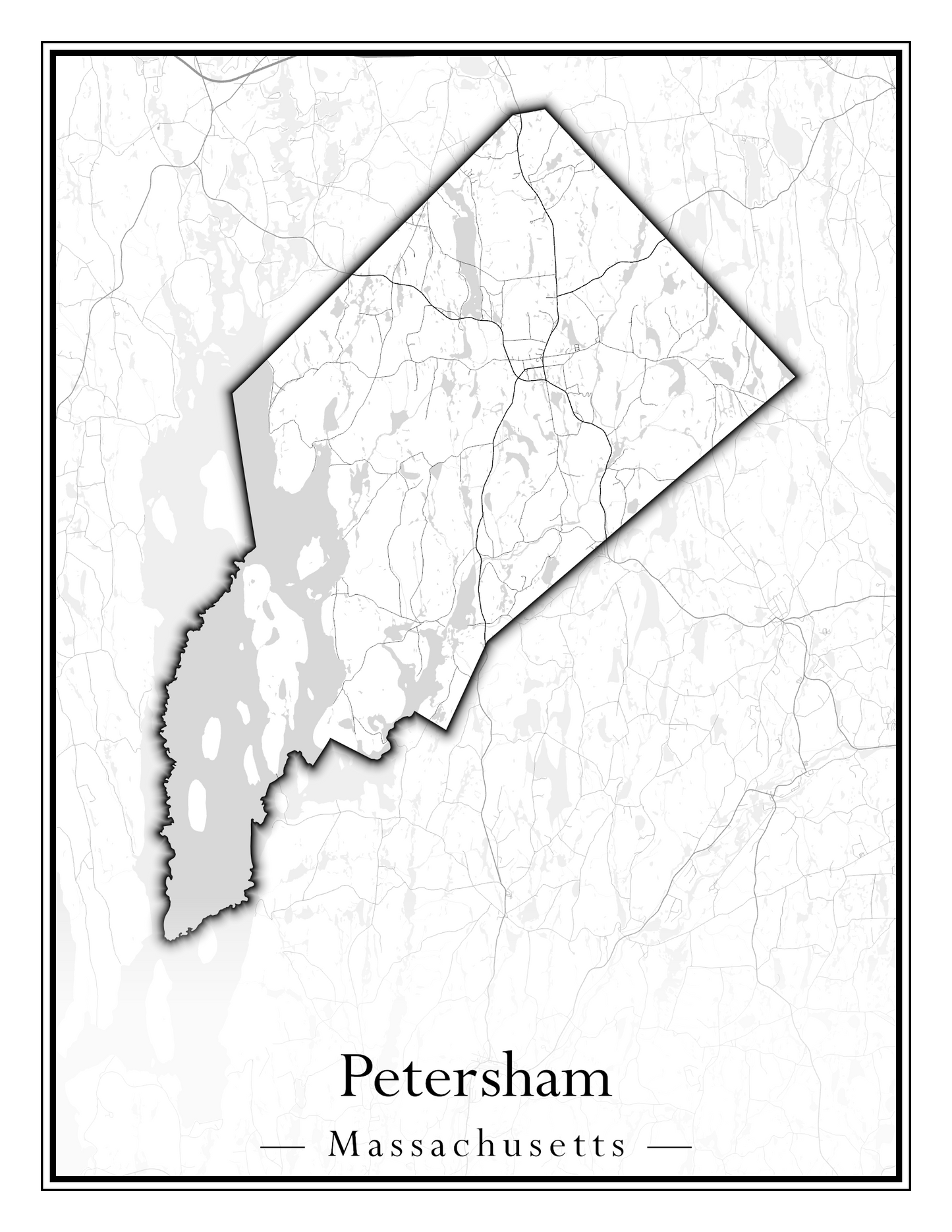 Massachusetts Towns - Street Map (Peru - Pittsfield)