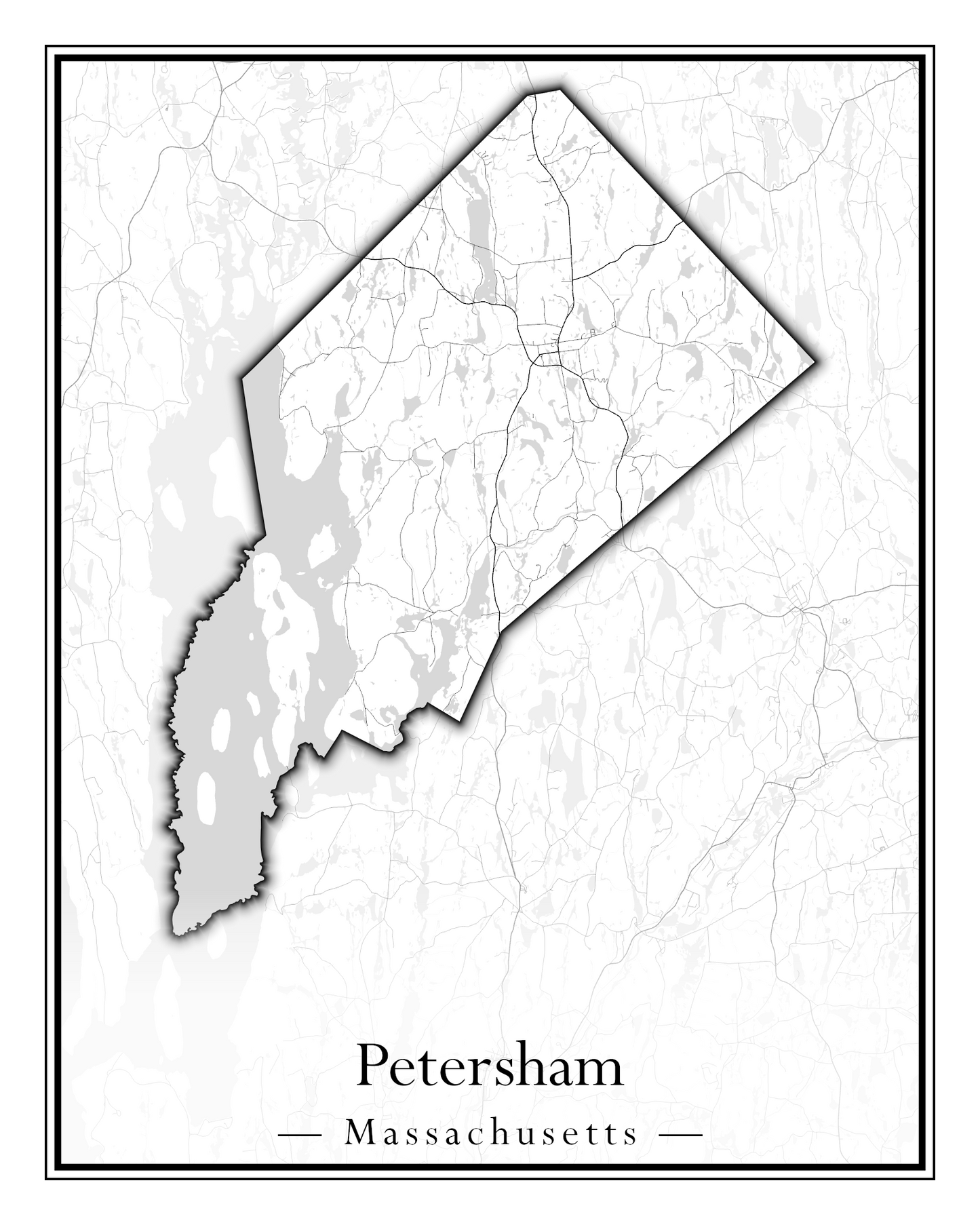 Massachusetts Towns - Street Map (Peru - Pittsfield)