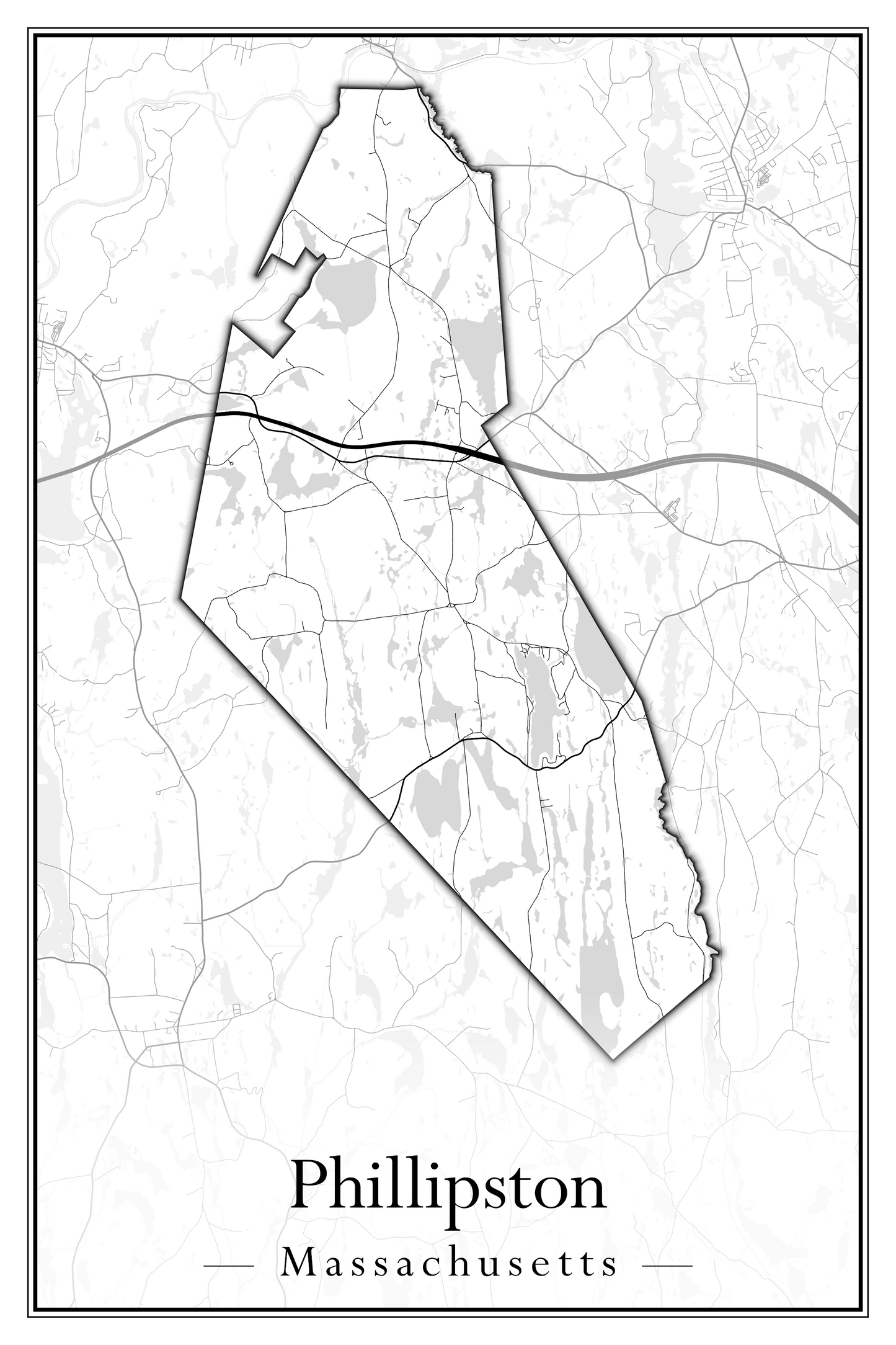 Massachusetts Towns - Street Map (Peru - Pittsfield)