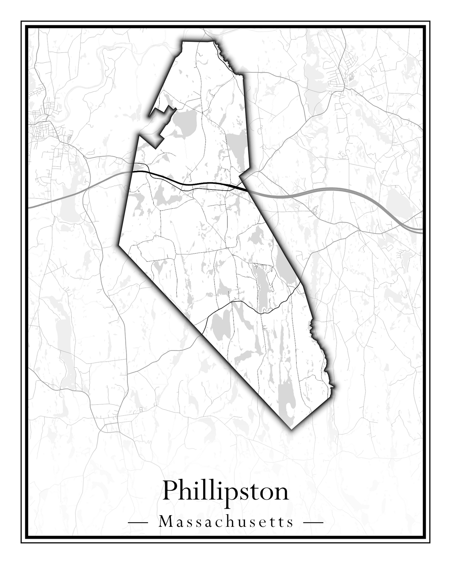 Massachusetts Towns - Street Map (Peru - Pittsfield)