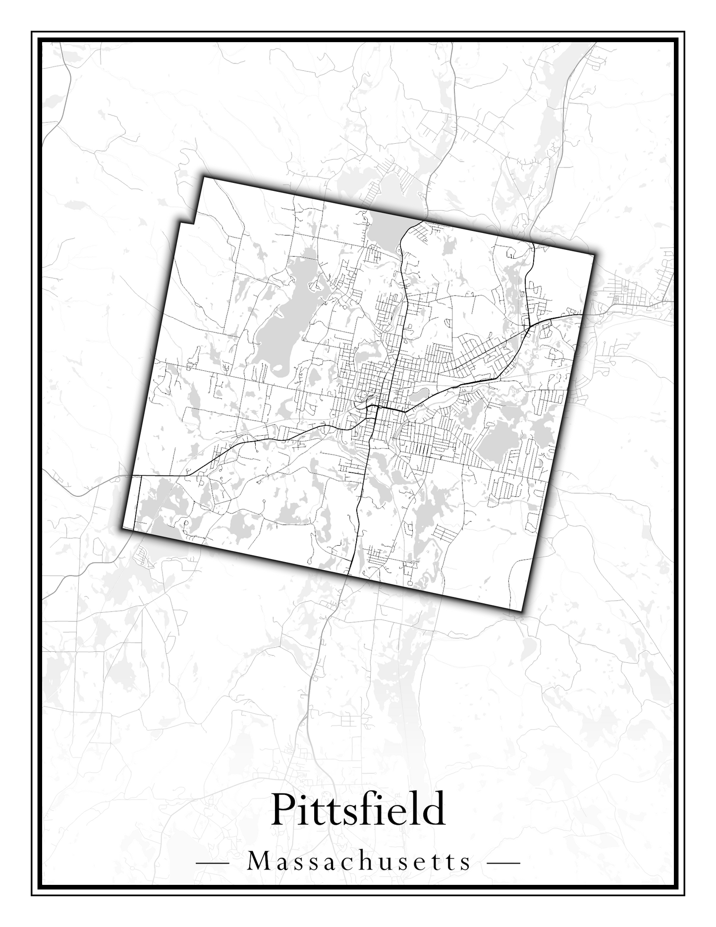 Massachusetts Towns - Street Map (Peru - Pittsfield)