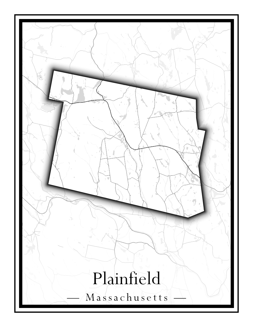 Massachusetts Towns - Street Map (Plainfield - Plympton)